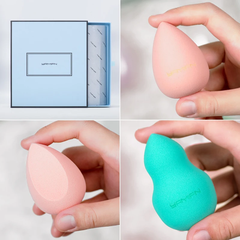 Factory wholesale a variety of colors and shapes of high-end non-latex hydrophilic makeup sponge beauty makeup egg puff