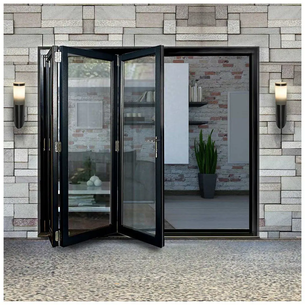 Factory Australia AS2047 Simple Design Aluminum Double Glass bifolding Windows and door For House