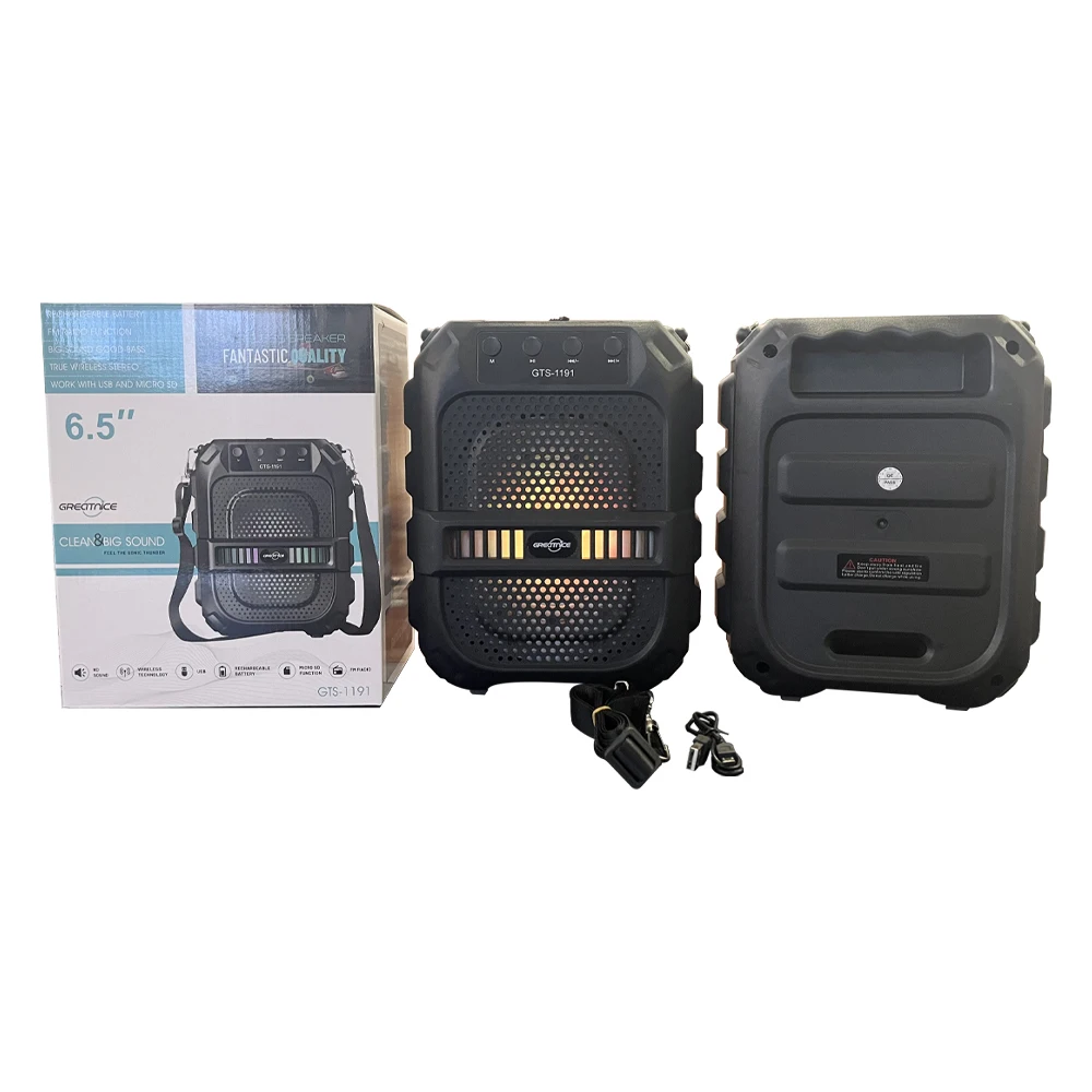 Best Selling Products 2023 Subwoofers Car Audio with Belt Wireless Kts Amplifiers Radio FM AM Mp3 Player Dj Outdoor Loud speaker