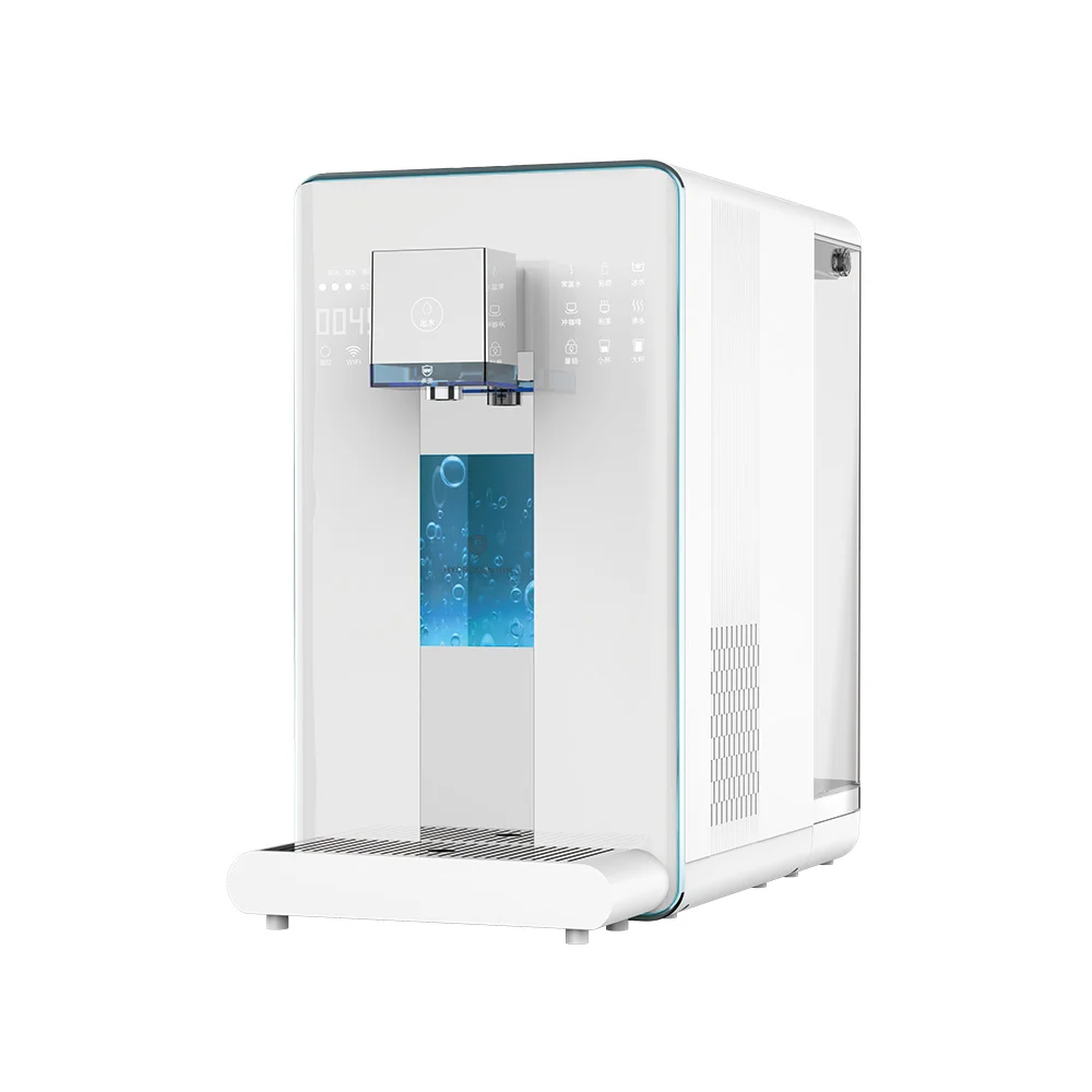 Zenfly Olansi W19 Настольный при помощи обратного осмоса УФ-фильтр для очистки воды обратного осмоса воды кулер диспенсер для горячей и холодной воды, диспенсер для воды для дома и офиса