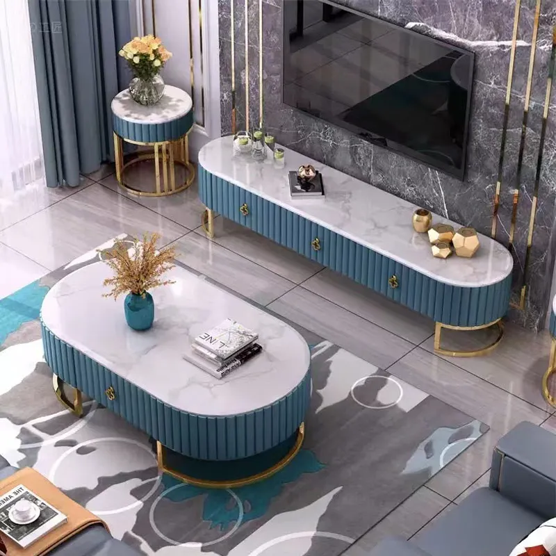 Living Room Home Furniture New Model Design TV Stand Television Cabinet Coffee Table Sets