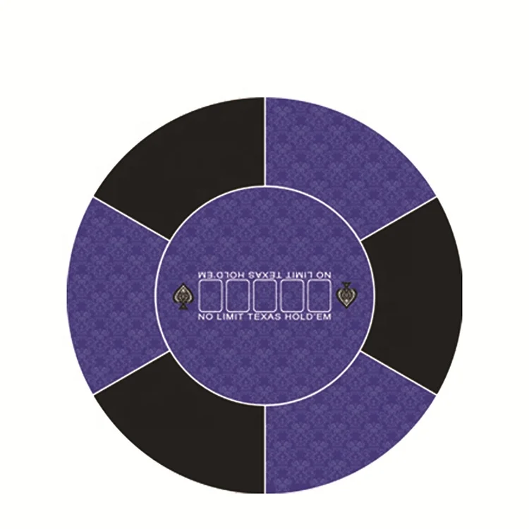 2023 LW Top Fashion 120cm Anti-skid Rubber Table Mat Custom Round Poker Mat for Multiplayers