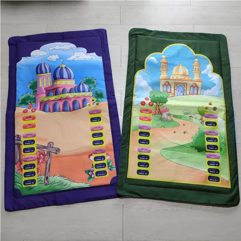 Islamic kids smart prayer rug learn praying mat Educational Interactive Electronic Kids Prayer Mat for Ramadan gifts
