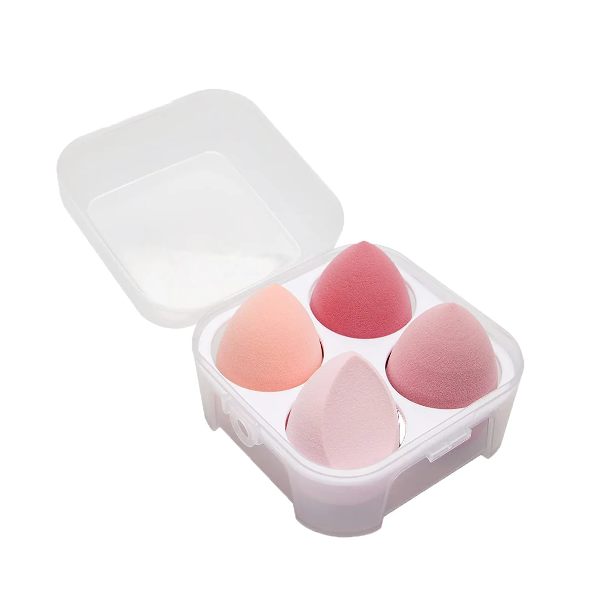 4pcs Beauty Sponges Set With Egg Box Beauty Facial Cosmetic Puff Sponge Foundation Blending Makeup Sponge Set