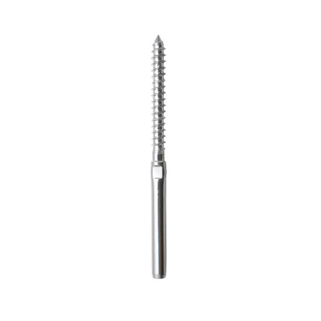 stainless steel swage stud with woodthread