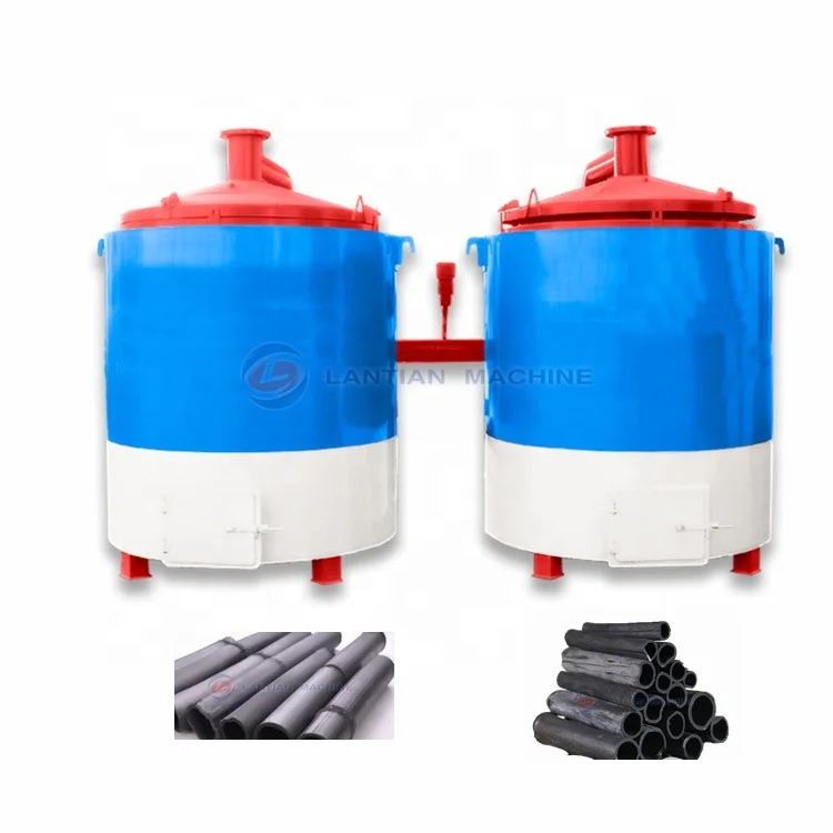 Bamboo Briquette Continuous Carbonization Furnace Charcoal Making  Machine