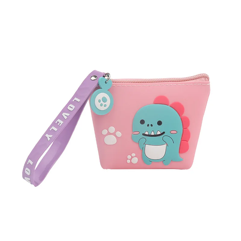 
Silicone Wallet Women Coin Purse Cartoon Colorful Cute Unicorn Coin Purse Zipper Money Purse Wallet Multi-functiona Storage Bag 