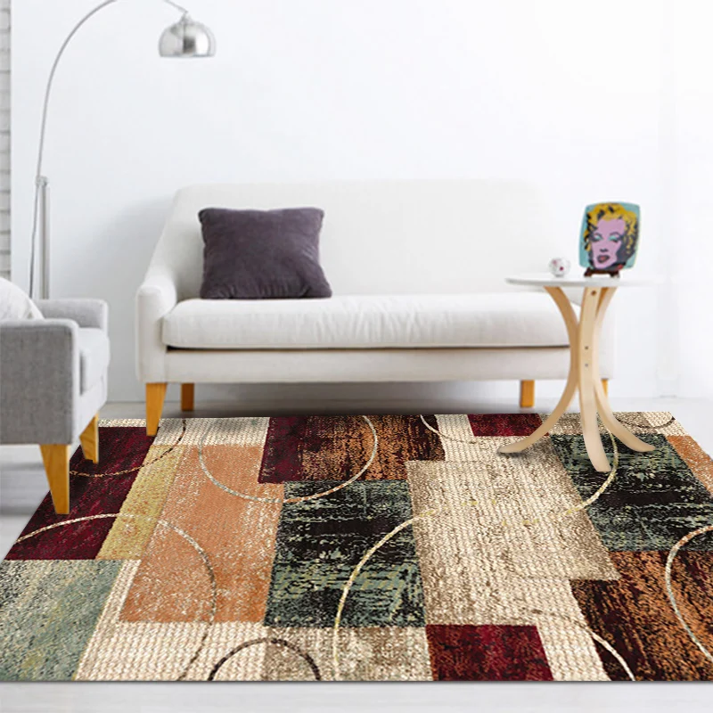 Wholesale hot selling white luxury area carpet digital printing floor mat customization 3D printing washable persian rugs viscos