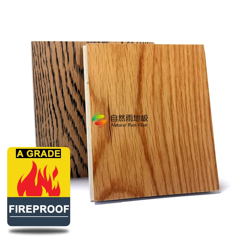 100% Waterproof Fireproof ECO Interior Composite Flooring Boards Luxury White Oak Laminate Engineered Wood Floor