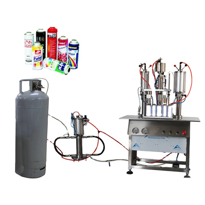 aerosol filling machine semi automatic spray cans aerosol filling machine