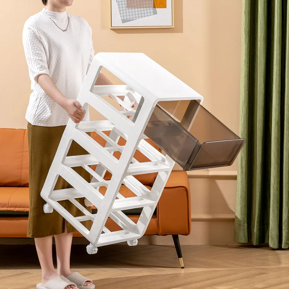 Bathroom crevice storage cabinet drawer bathroom narrow gap storage cabinet transparent storage cabinet