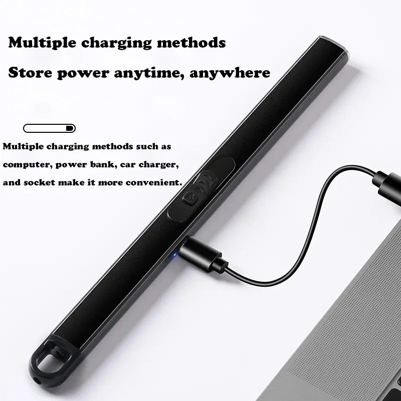 360 Steering Electric Arc Lighter USB Rechargeable Lighter Gas Stove Igniter Outdoor Kitchen Tools Weird Stuff Gift Box