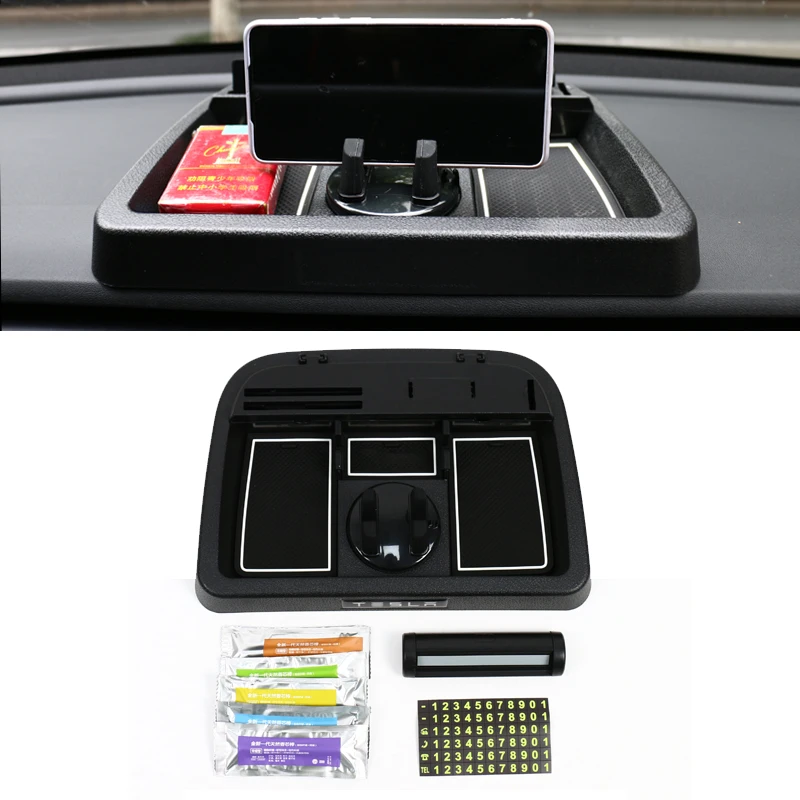 Car Refitting Dashboard Storage Box Hot Sale Car Decoration Interior Accessories Auto Tuning For Tesla Model Y