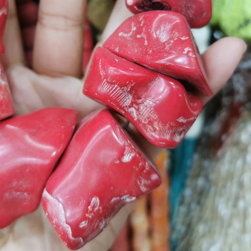Natural Coral Beads Large Irregular Baroque Red Coral Loose Beads  for Jewelry Making