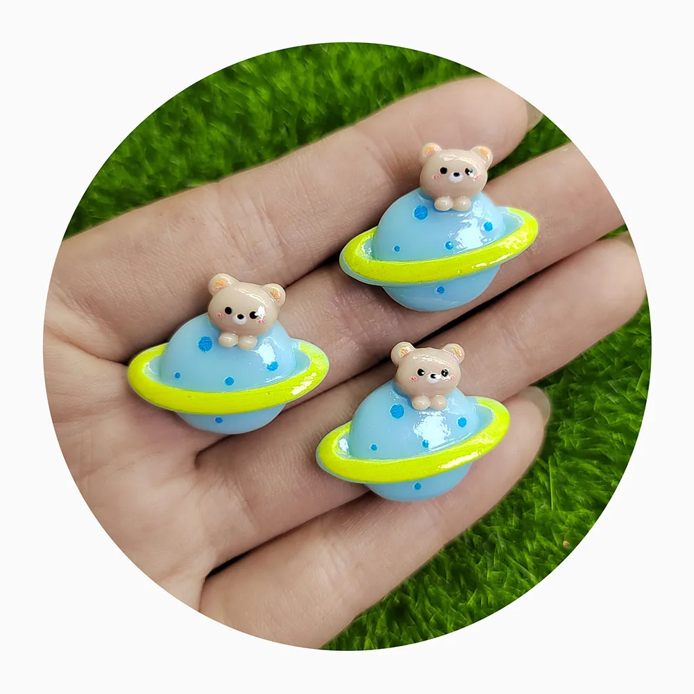 Craft Kits Rainbow Bear Cartoon Animal Slime DIY Resin Beads for Embellished Shoes Custom Hat Clothing Unique Handbags