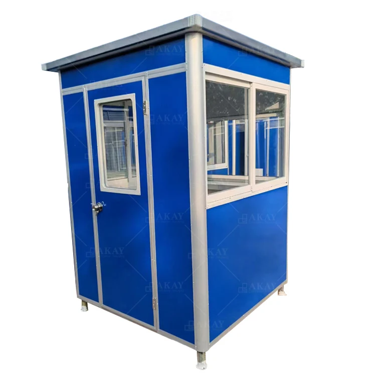 China Mobile Steel Security Easy Assembly Prefab Mobile Guard Booth Portable