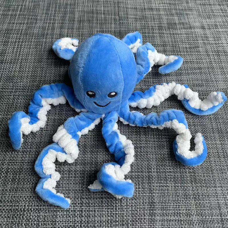 SY2025 Pet plush toy octopus dog dog puzzle  biting sound toy octopus interactive pet supplies