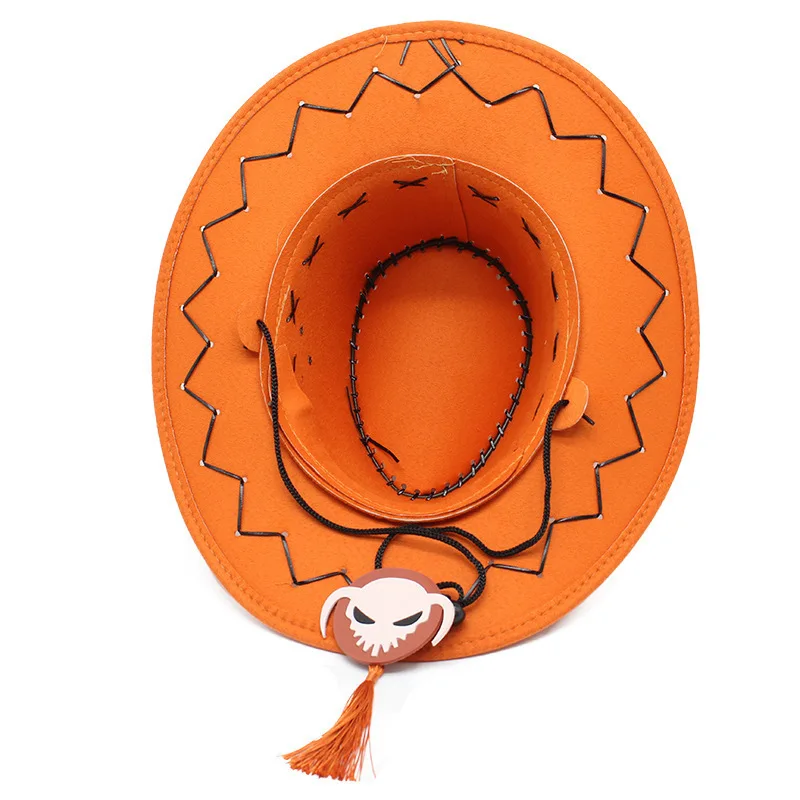Funny Cool Wholesale OP Anime Cosplay Hat Portgas D Ace Hat Cowboy Hat Souvenirs Pirates Caps Bones Skull Toys Collection Gift