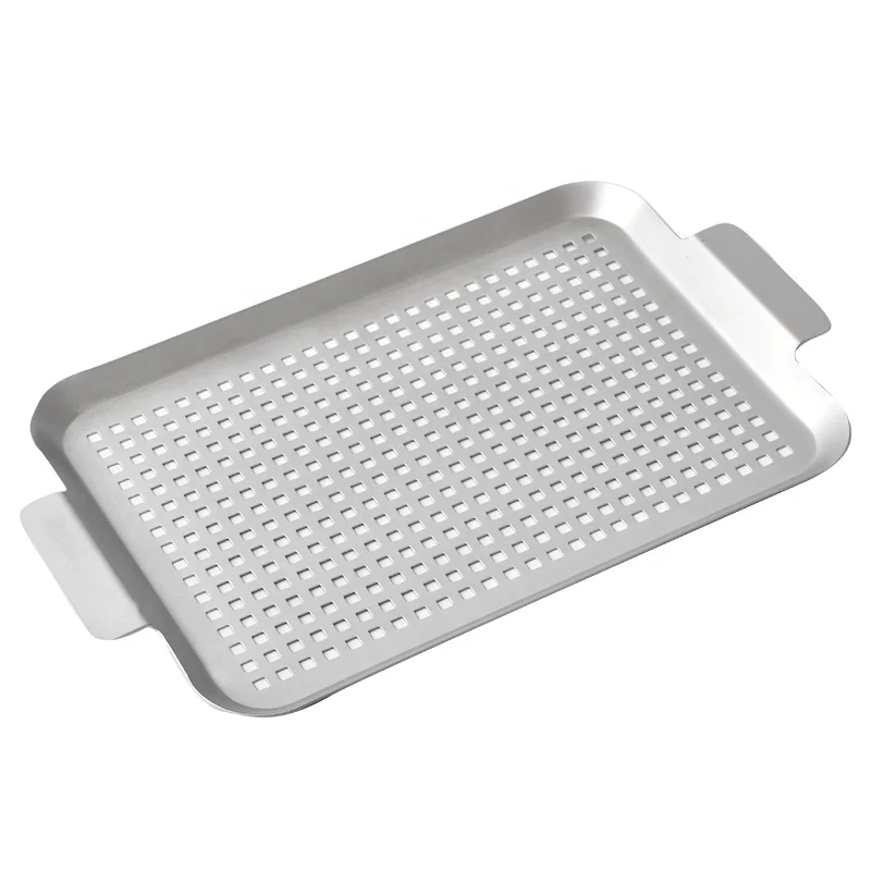 Stainless Steel BBQ Tool Grill Pan Vegetable Grill Basket