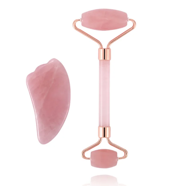 Набор инструментов для Массажа Гуаша с нефритовым роликом для лица и тела