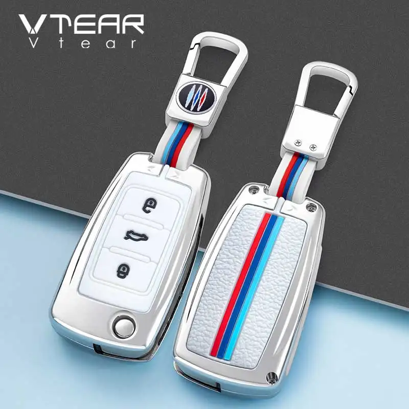 Vtear Car Key Case Cover For Skoda Octavia A5/Octavia A6/Octavia A7/Karoq/Kodiaq/Yeti/Octavia A8 PRO Protection Shell Keys Bag