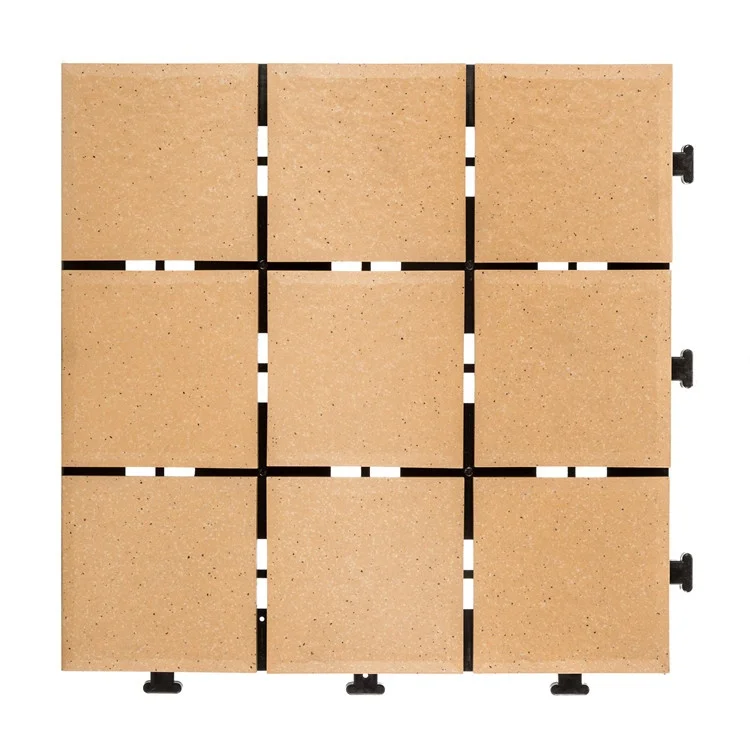 Italian design exterior non slip pool deck porcelain floor tiles with plastic base