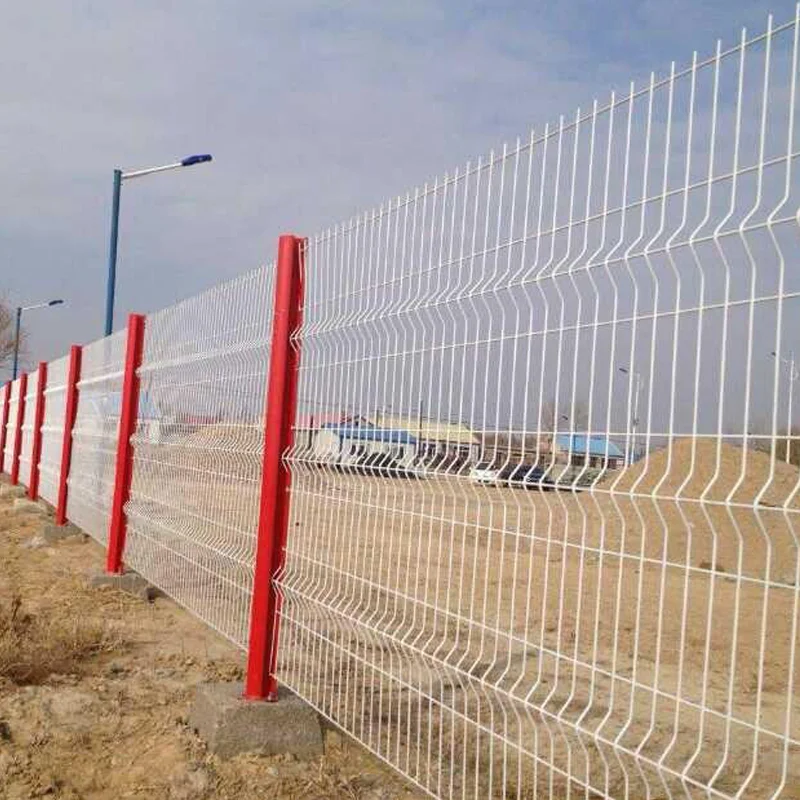 Hot-dip galvanized welding mesh fence Enclosure pvc coated anti-climbing fence Vegetable farm triangle 3D wire mesh fence