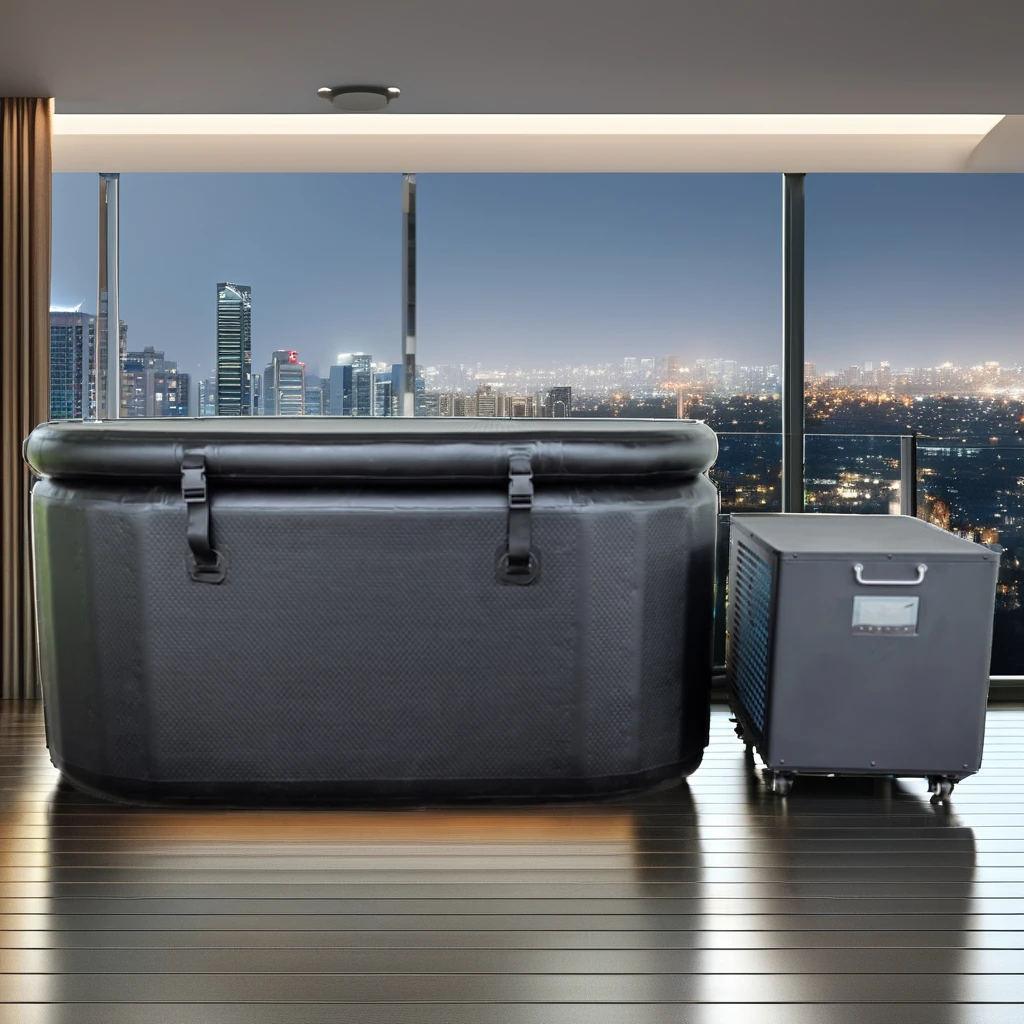 Maker Dropship Icebath Insulated Athletes Cold Plunges Tub Ice Bath Pod One Set Black Recovery Barrel If Therapy Bath Tubs