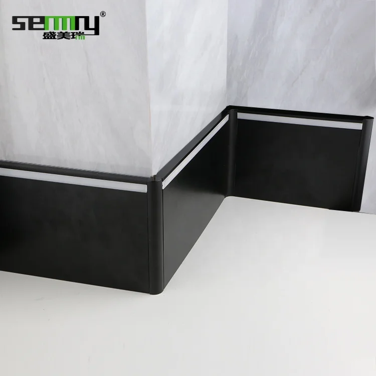 15cm height Aluminum led lighting skirting board led strip light aluminum decorative skirting baseboard aluminum skirting