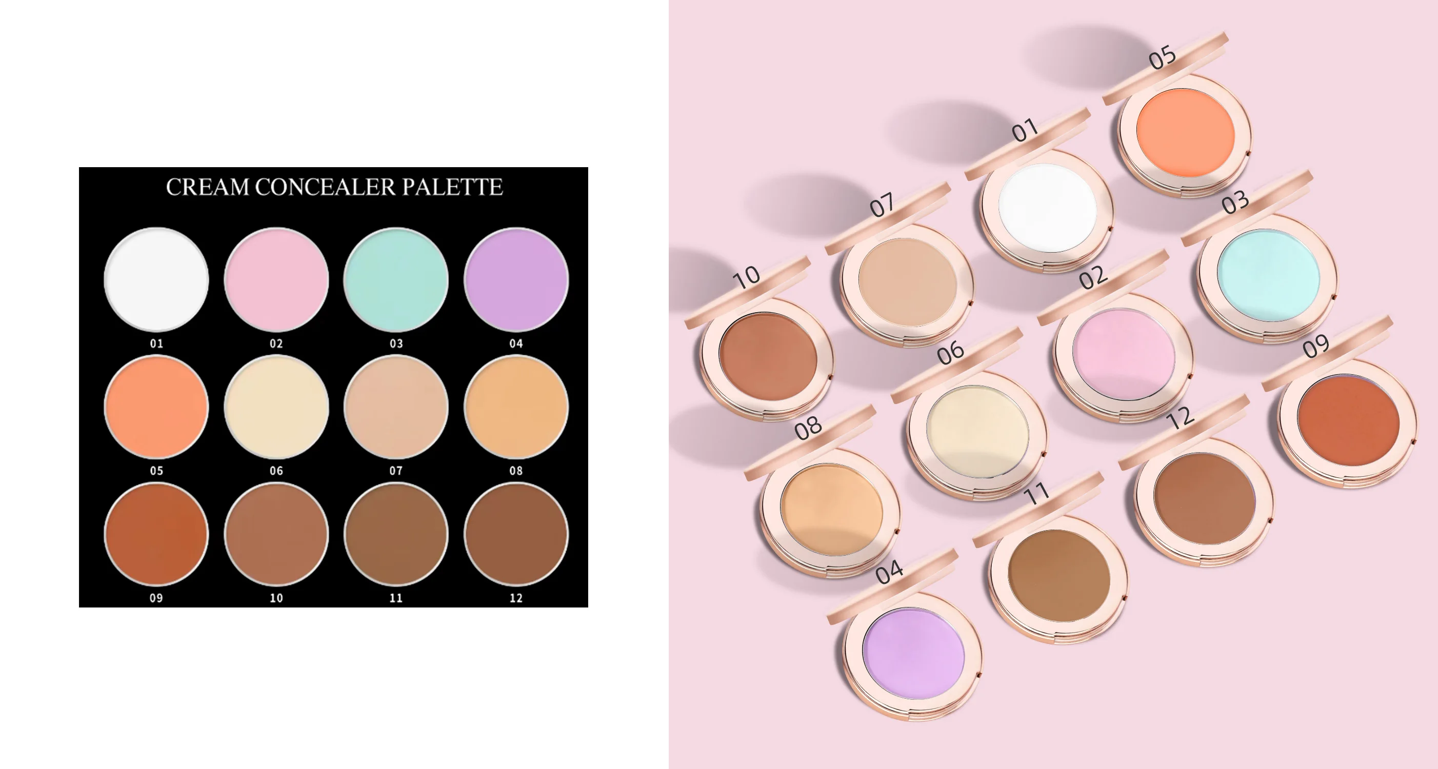Lilywild Wholesale Oem Full Coverage New Concealer Private Label Creamy Makeup Concealer Palette