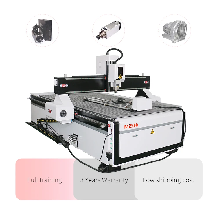 furniture factory equipment 1325 4 axis cnc router with 16 tools for pvc wood