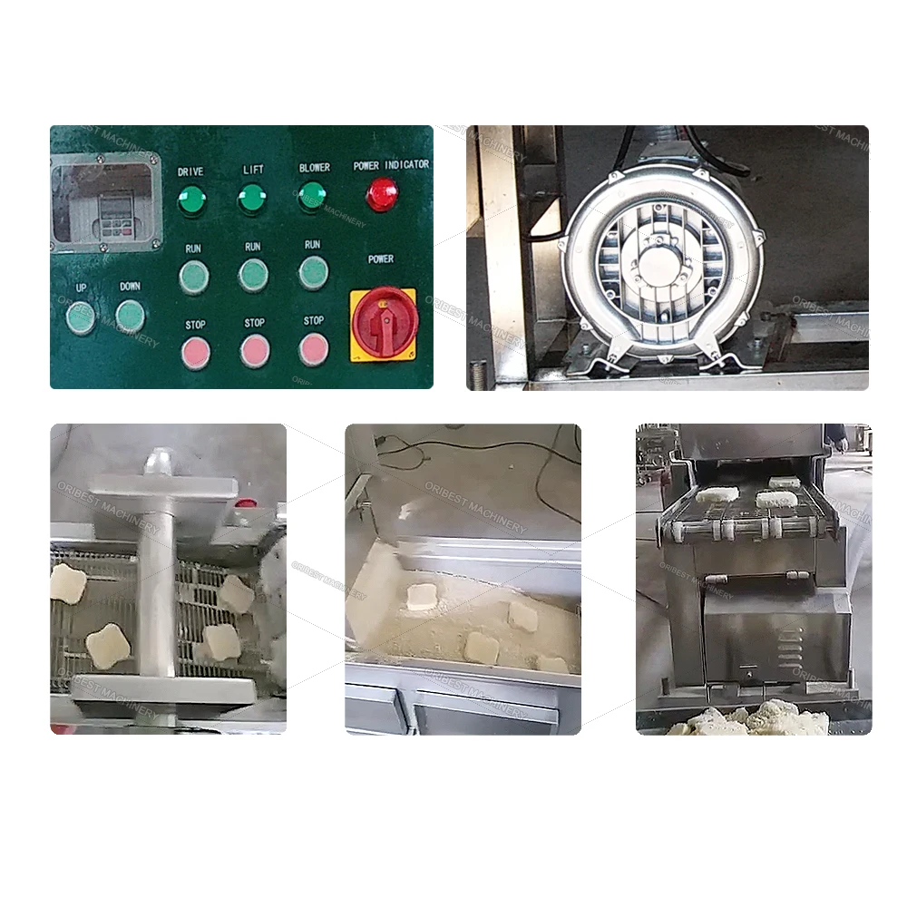 Practical Industrial Dry Yellow Bread Crumbs Battering And Bread Crumb Coating Machine Bread Crumbs Coating Machine For Patty