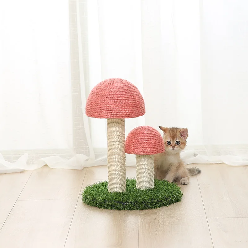 Customizable Tiragraffi Gatto Cat Tree Mushroom Pet Supplies Sisal Scratching Post Grinding Claws Kitty Kitten Cat Climbing Tree