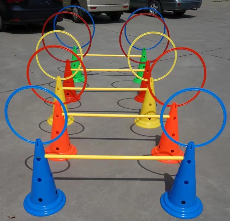 Football Agility Cone Plastic Marker Cones Football Soccer Training Equipment Sport Colorful Speed Training Set