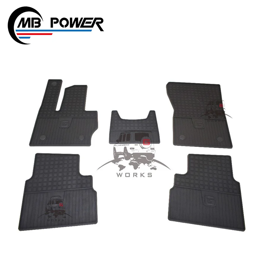 G CLASS W464 W463A foot mat fits G class W464 W463A G63 black door mat 5 pieces 2018-2020year