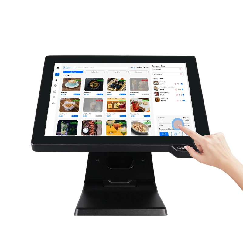 Custom 15.6inch Mult-Touch Screen POS Terminal Desktop POS Machine Cash Register For Market Restaurant Retail