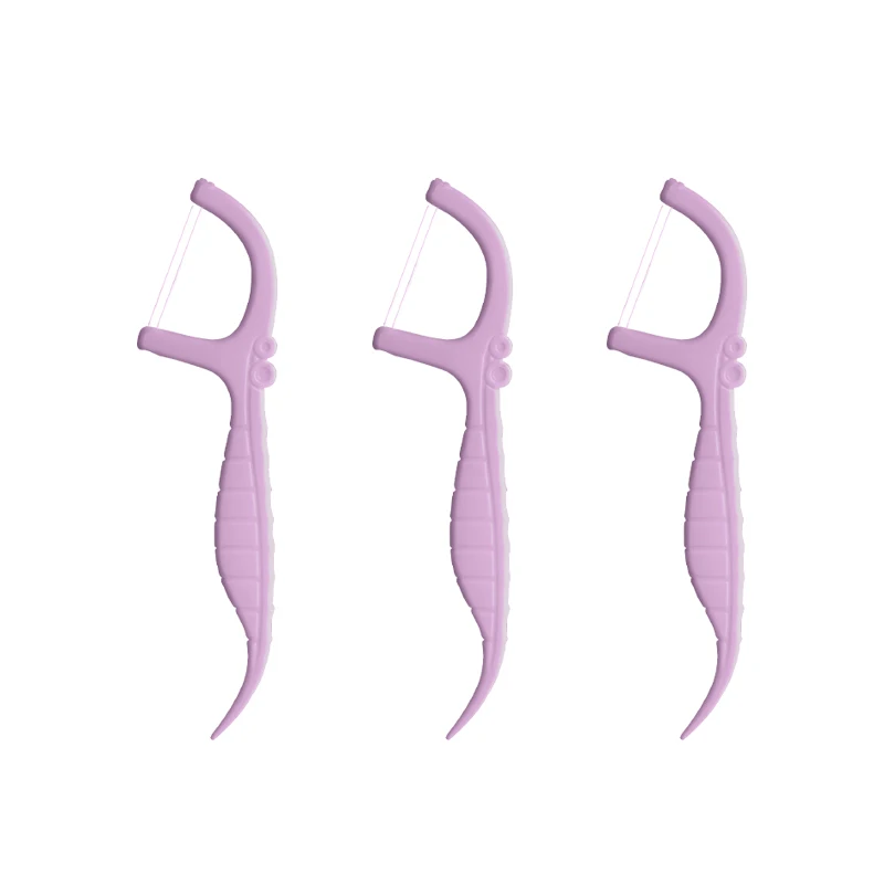 2024 new arrival  Dental Flossing Flosser Stick With Fluoride Anti-Caries Twin Line Dental Floss Picks 200 PCS per bag