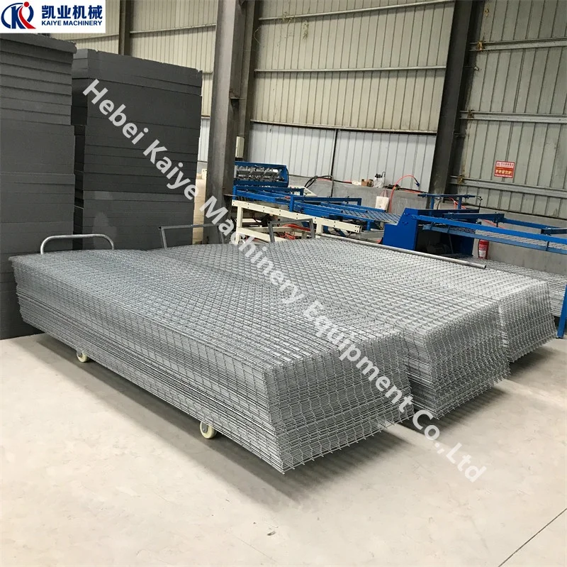 Semi automatic wire mesh welding machine is used to making 3D fence mesh welding machine