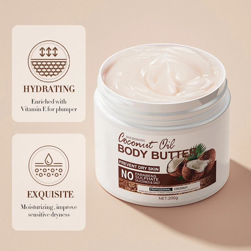 Wholesale Coconut Whipped Body Butter for Women Home Bath