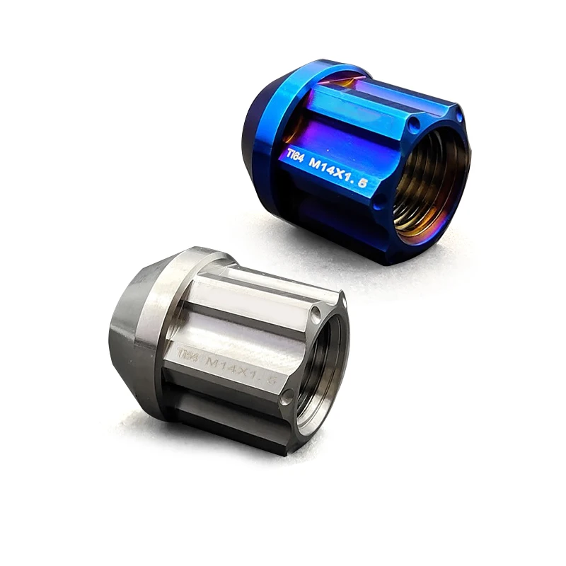 TC4 Racing Wheel Nuts M14 x 1.5 M14*1.25 MM Blue Gold JDM Titanium Lug Nuts