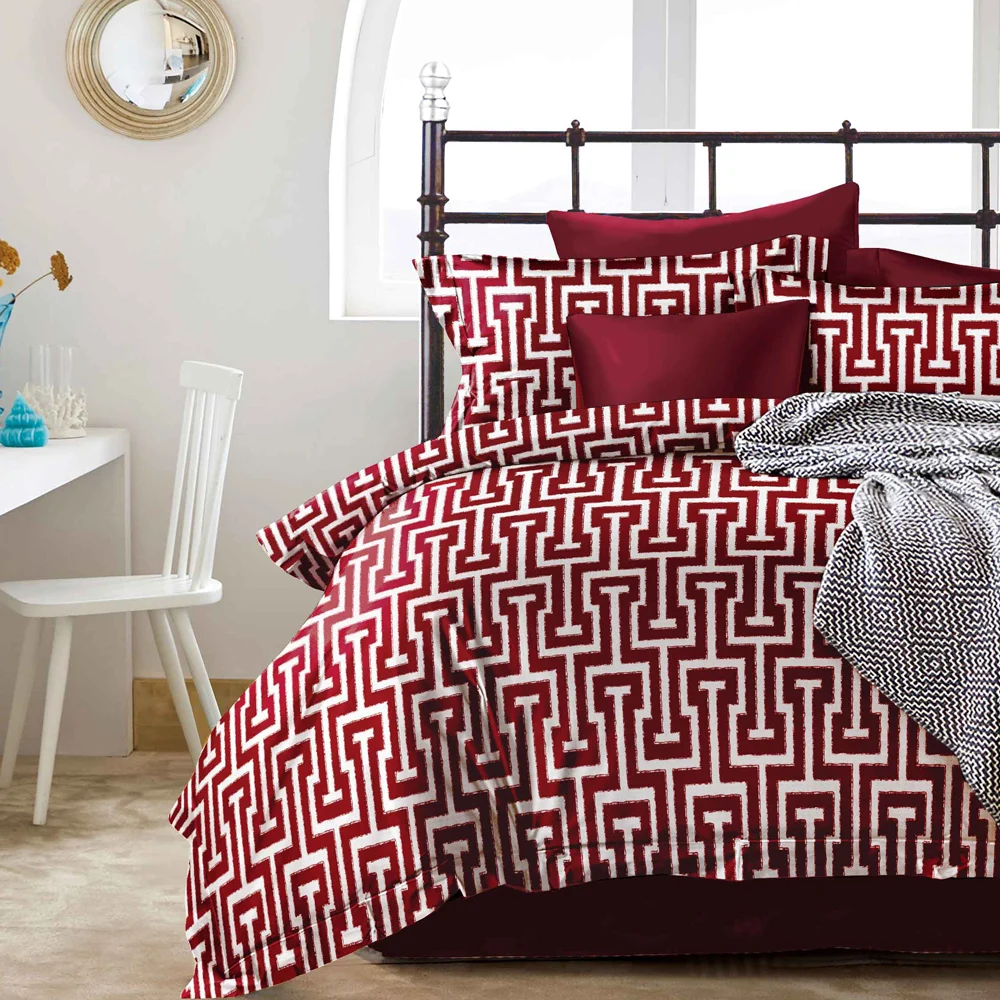 Черный комплект постельного белья из 100% полиэстера