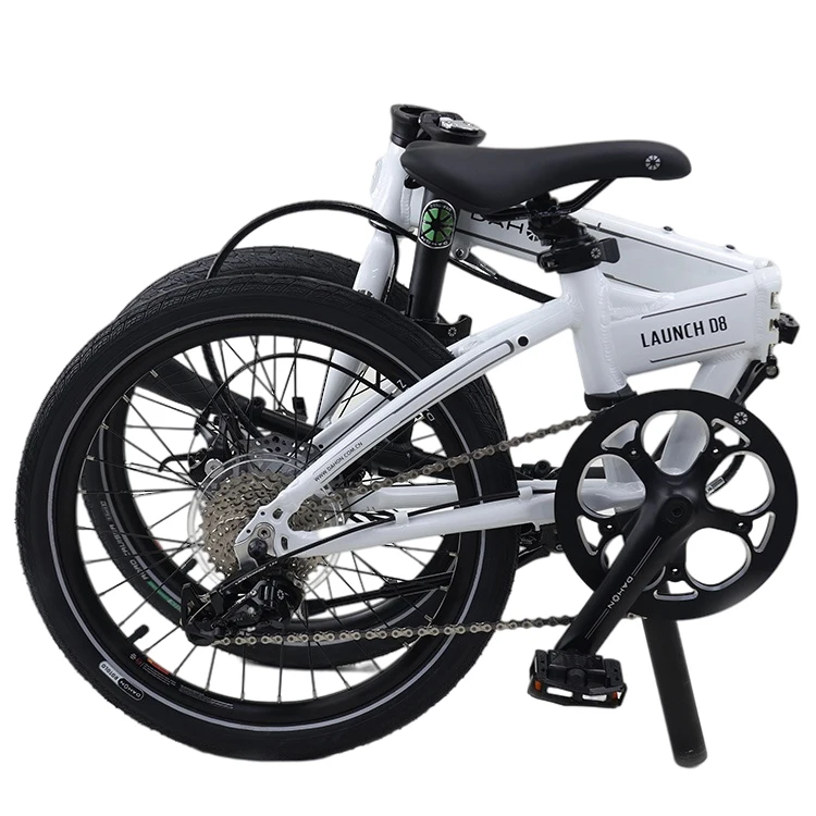 
2021 New Style Lower Price White 6061 Alloy Bike High Performance Launch Folding Bike 