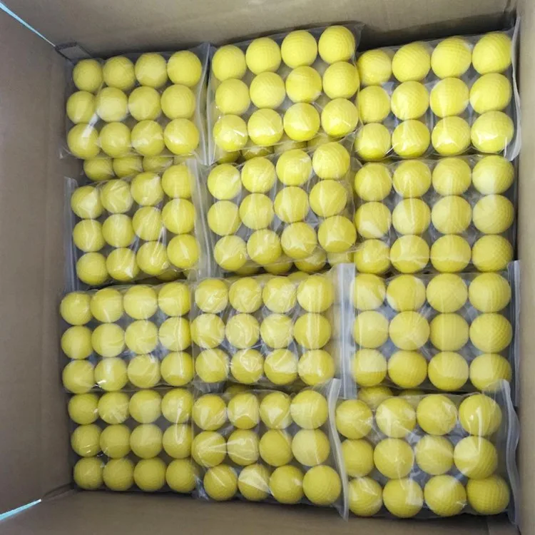 Hot Selling Soft Blank PU Foam Golf Ball High Quality 12 Pack Training Golf Stress Balls