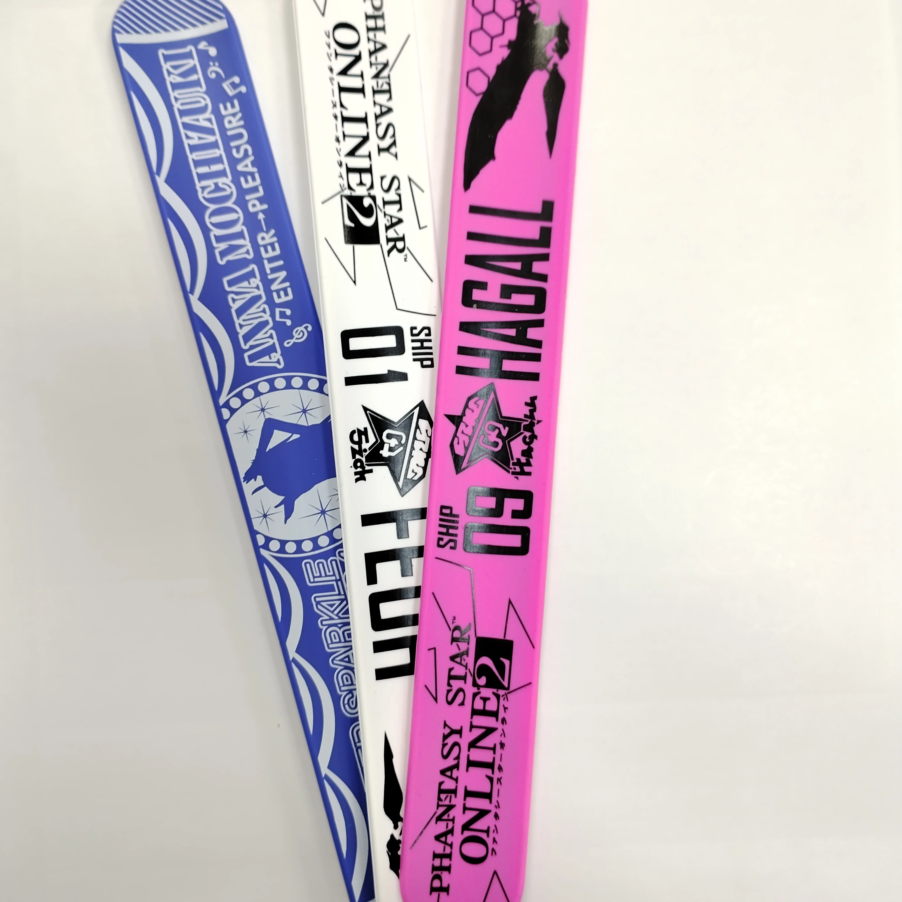 Custom silicone clapper bracelet wristband pattern can be customized