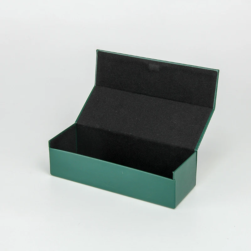 Sinicline Custom luxury green color design sunglasses box with case