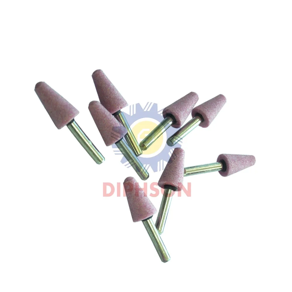 19x19mm Ceramic Abrasive Grinding Head with Shank