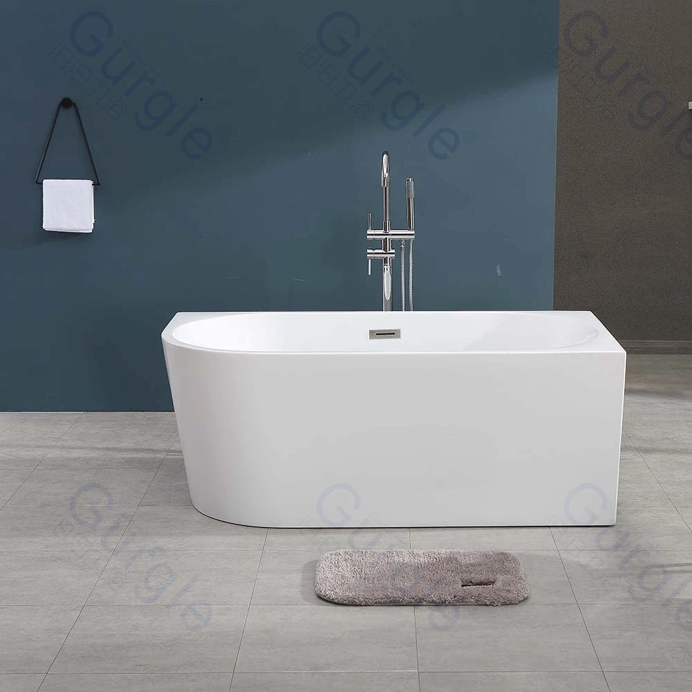 Wholesale Bathtubs High-Quality White Freestanding  Classic Luxury  Bathtubs Freestanding Hotel Bathroom Acrylic Bathtub