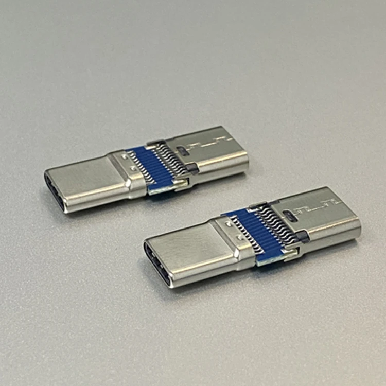 Factory manufactory usb 3.1 type c male connector to c female adaptor