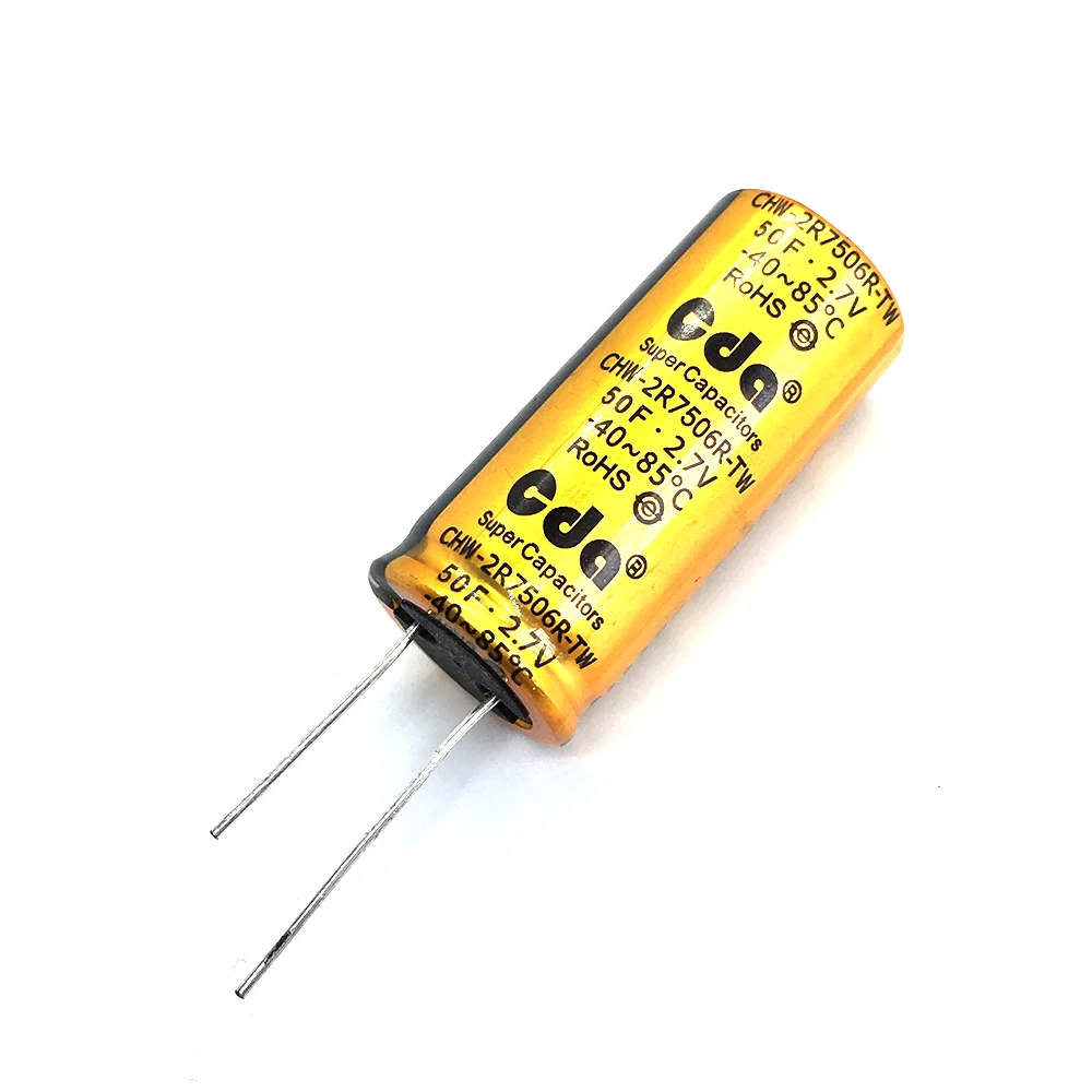 High power 2.7V50F Super Capacitor 15F 16F 18F 20F 22F 25F CHV-2R7506R-TW 100F 120F 150F 180F 200F 220F 250F 300F Capacitors