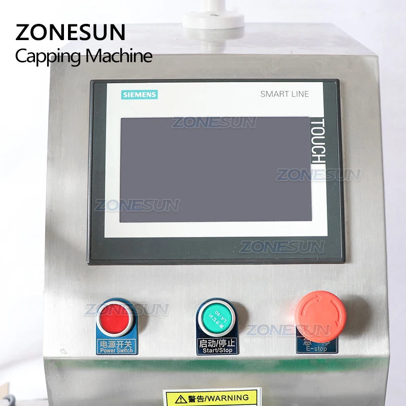 ZONESUN ZS-XG445 Automatic Screw Servo Trigger Spray Bottle Capping Machines With Cap Vibratory Feeder